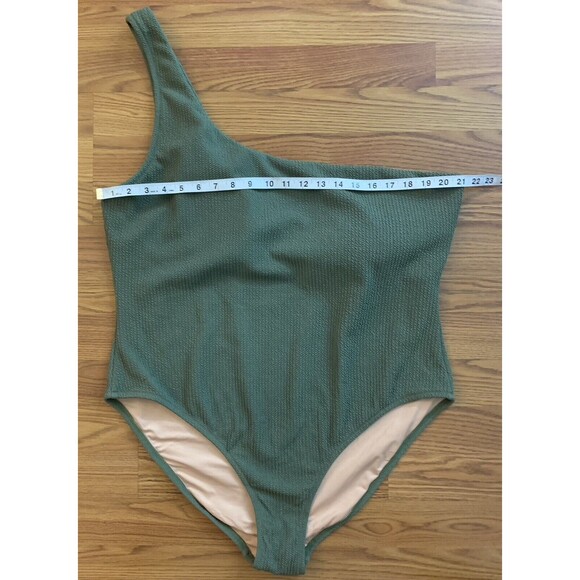 J.Crew Women’s Size 22 Textured One Shoulder One Piece Swimsuit General Surplus - Picture 5 of 12